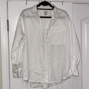 Oversized button down boyfriend shirt